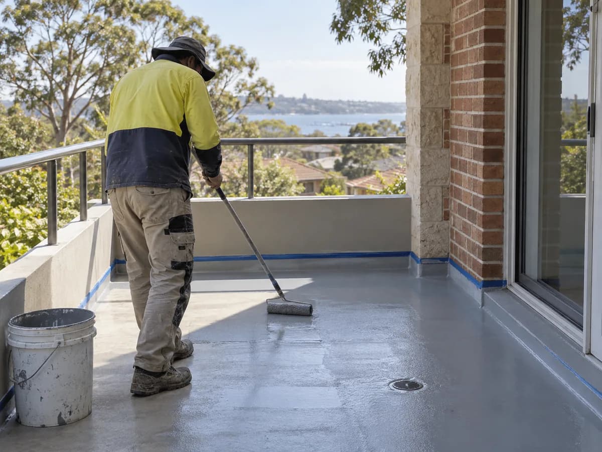 Illustrative balcony waterproofing service in Sydney