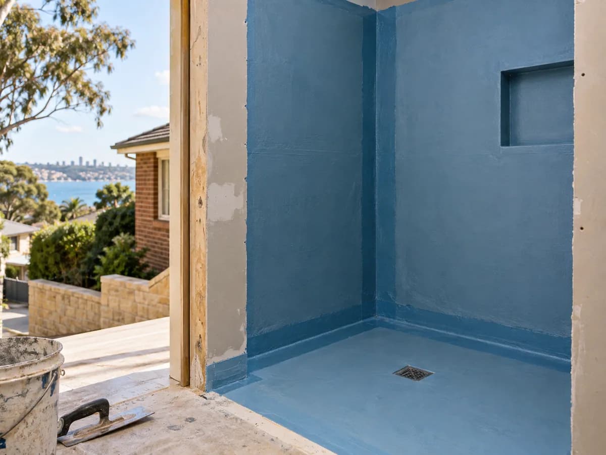 Illustrative bathroom waterproofing service in Sydney