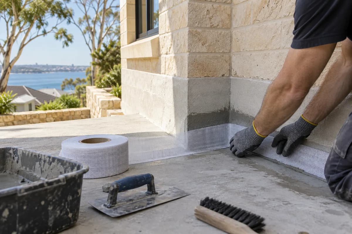 Illustrative waterproofing preparation process in Sydney